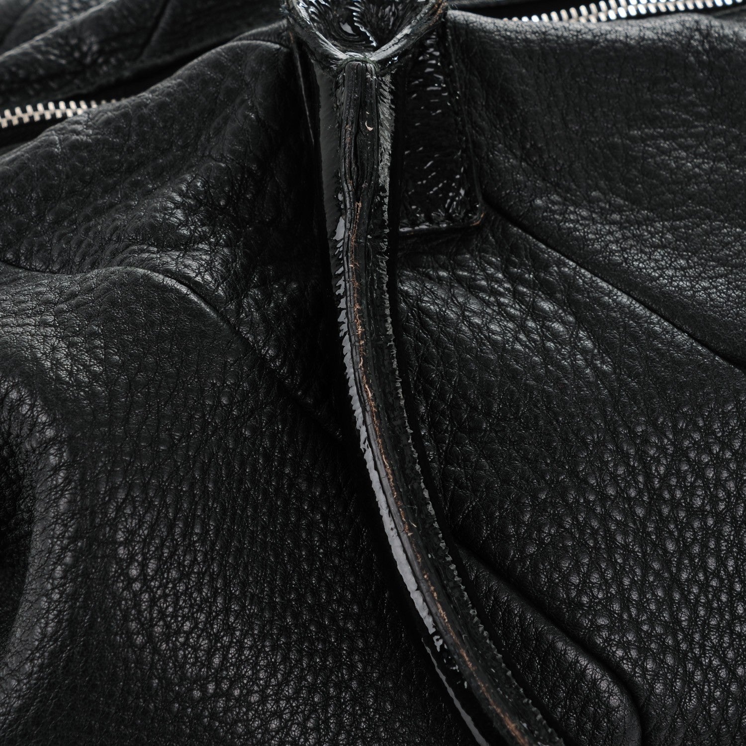 Saint Laurent Pebbled Lambskin Medium Easy Sac Black 9 of 17