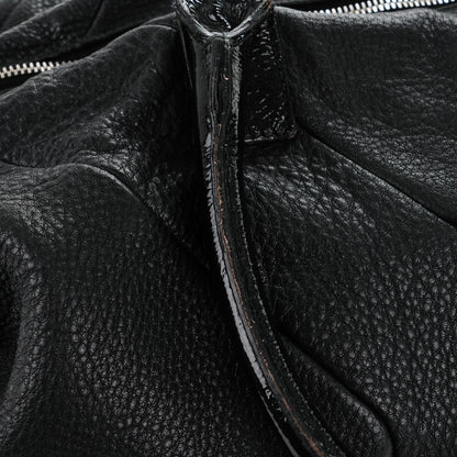 Saint Laurent Pebbled Lambskin Medium Easy Sac Black 9 of 17