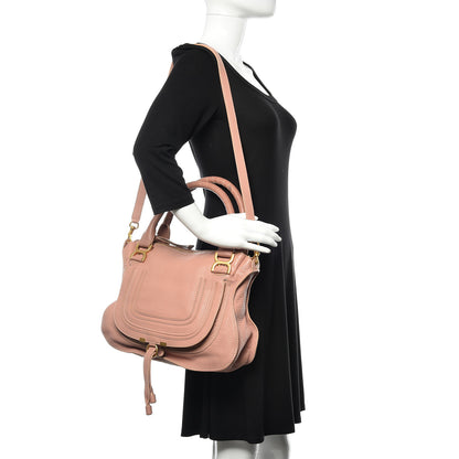 Chloe Calfskin Medium Marcie Satchel Anemone Pink 2 of 19