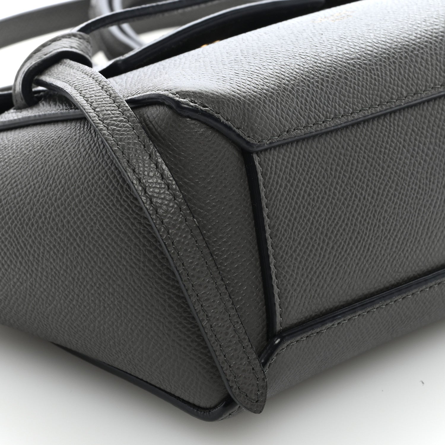 Celine Grained Calfskin Pico Belt Bag Grey 7 of 8