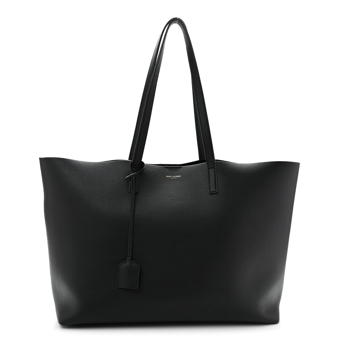 Calfskin Large Shopping Tote Black