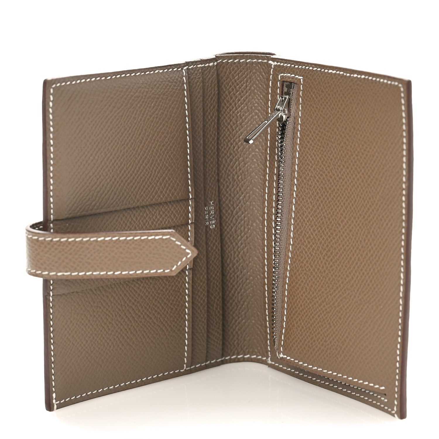 Hermes Epsom Bearn Compact Wallet Etoupe 5 of 9