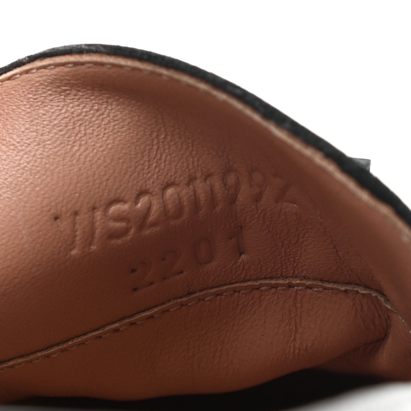 Goatskin Womens Paris Loafers 38.5 Black