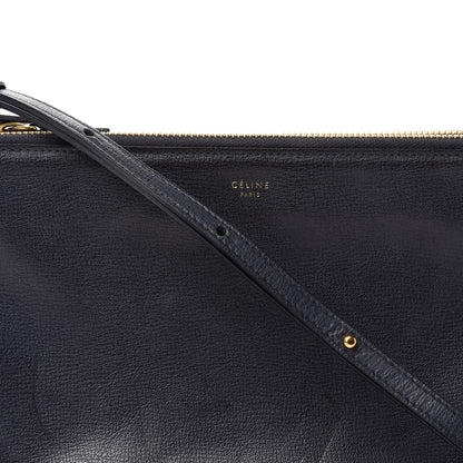 Celine Goatskin Large Trio Crossbody Bag Dark Blue 10 of 10