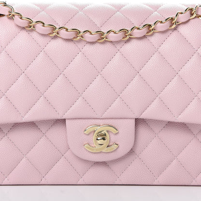 Chanel Caviar Quilted Medium Double Flap Light Pink 8 of 11