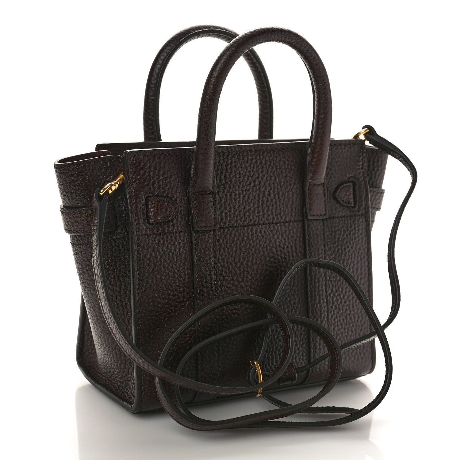 Mulberry Small Classic Grain Micro Zipped Bayswater Oxblood 3 of 8