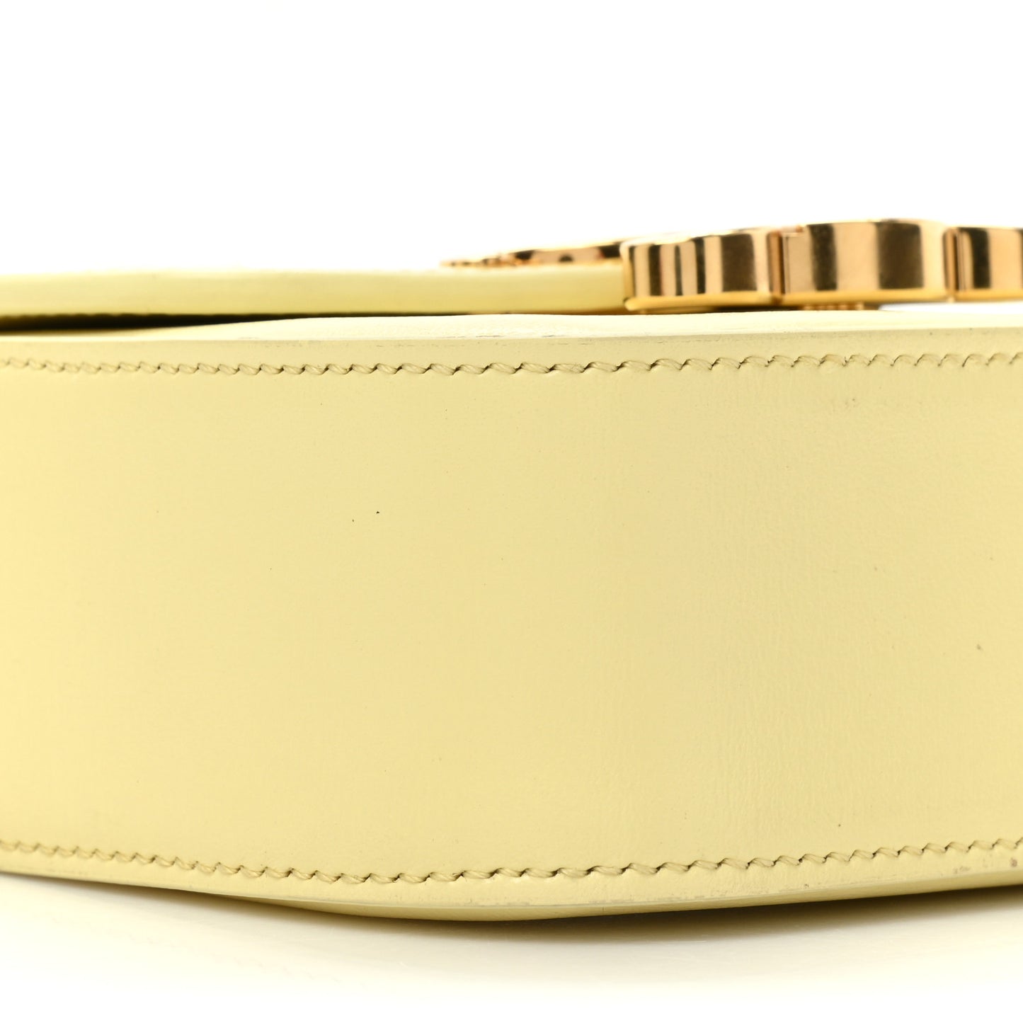 Shiny Calfskin Mini Claude Almond Green