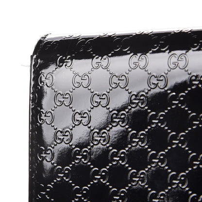 Gucci Patent Microguccissima Small Broadway Clutch Black 9 of 9