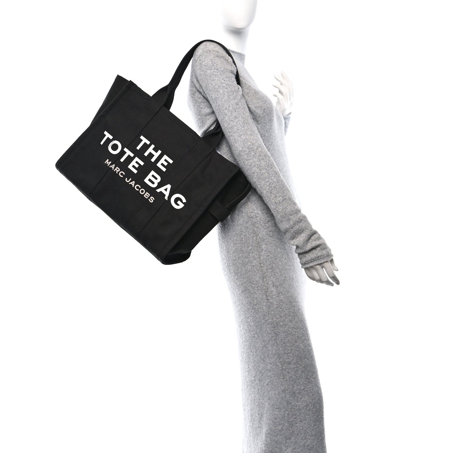 Cotton Canvas Large The Tote Bag Black