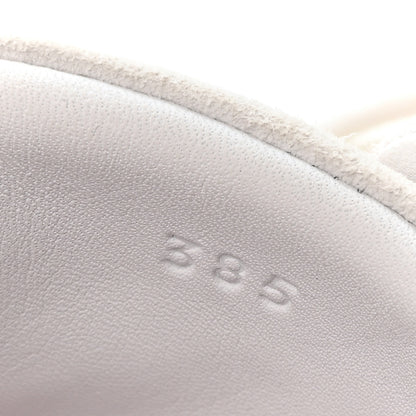 Hermes Air Mesh Suede Goatskin Bouncing Sneakers 38.5 Rose Vinicunca White 8 of 9