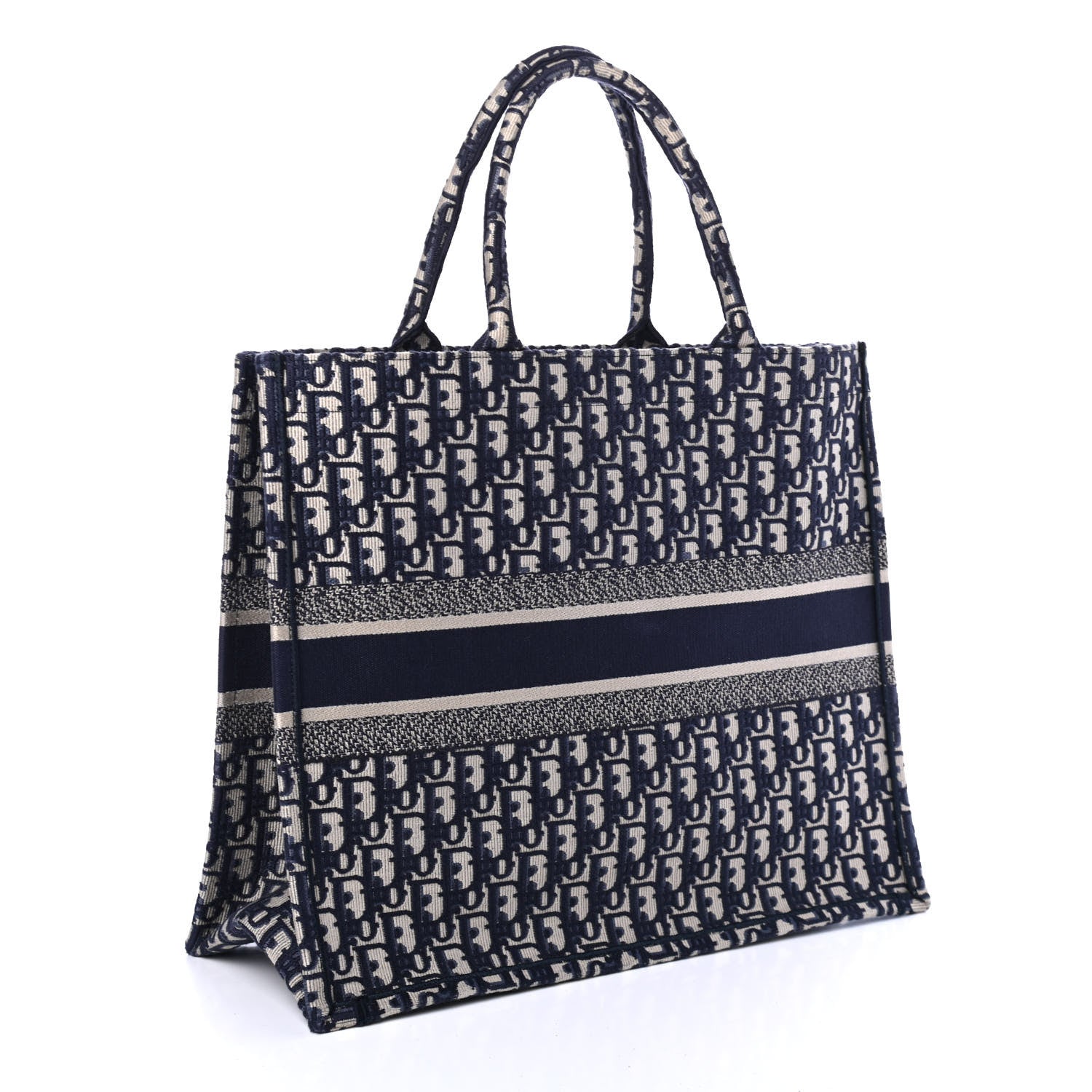 Christian Dior Oblique Book Tote Blue Multicolor 2 of 4