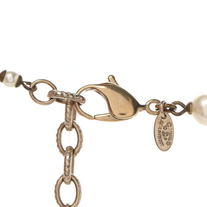 Chanel Pearl Enamel CC Long Necklace Gold 6 of 6