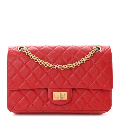 Chanel Aged Calfskin Quilted 2.55 Reissue 225 Flap Red 1 of 10