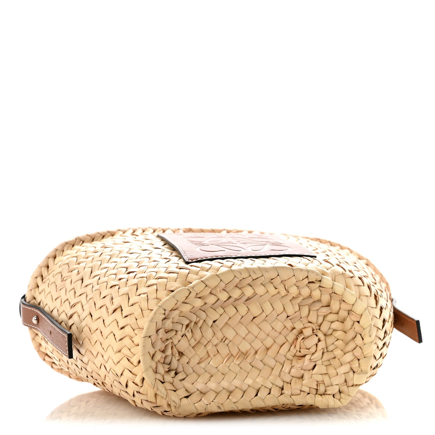 Raffia Drawstring Basket Tote Bag Natural Tan