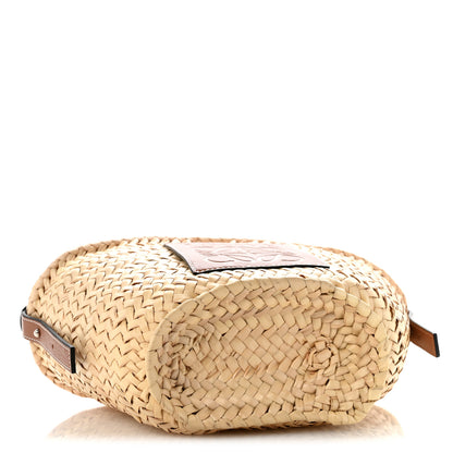 Loewe Raffia Drawstring Basket Tote Bag Natural Tan 4 of 9