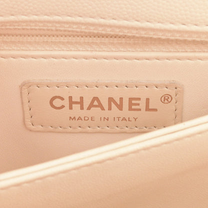 Chanel Caviar Quilted Mini Coco Handle Flap White 6 of 13