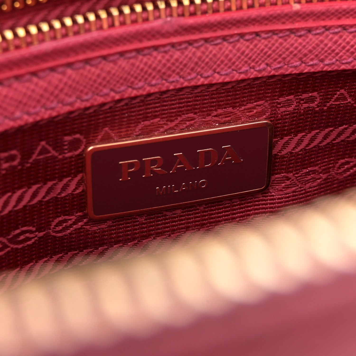Prada Saffiano Small Galleria Double Zip Tote Peonia 6 of 12
