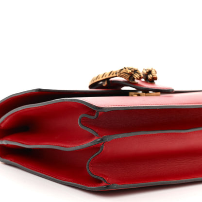 Gucci Moon Calfskin Web Medium Dionysus Bamboo Top Handle Bag Hibiscus Red 9 of 13