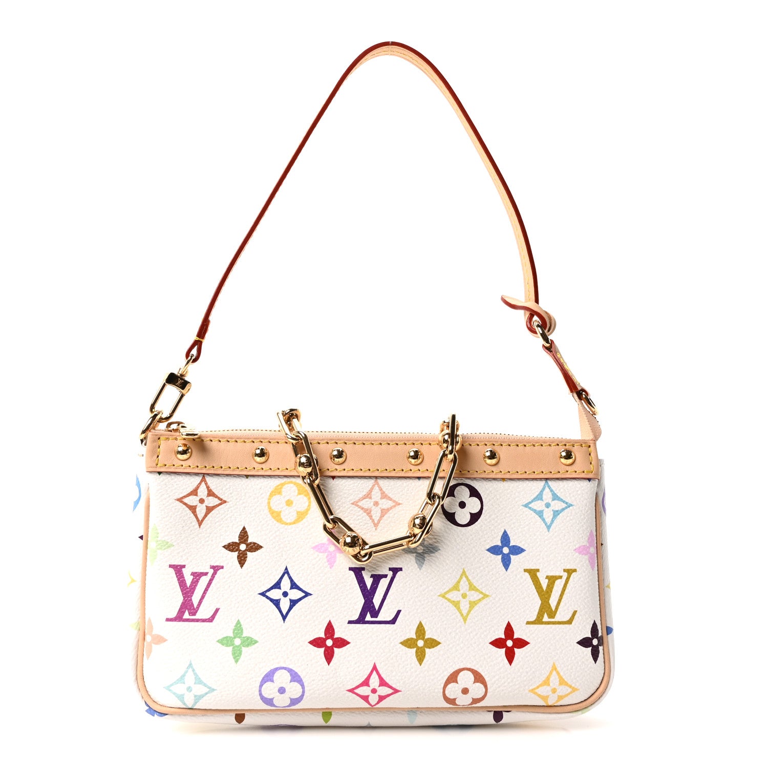 Louis Vuitton LV X TM Monogram Multicolor Pochette Accessories White 1 of 9