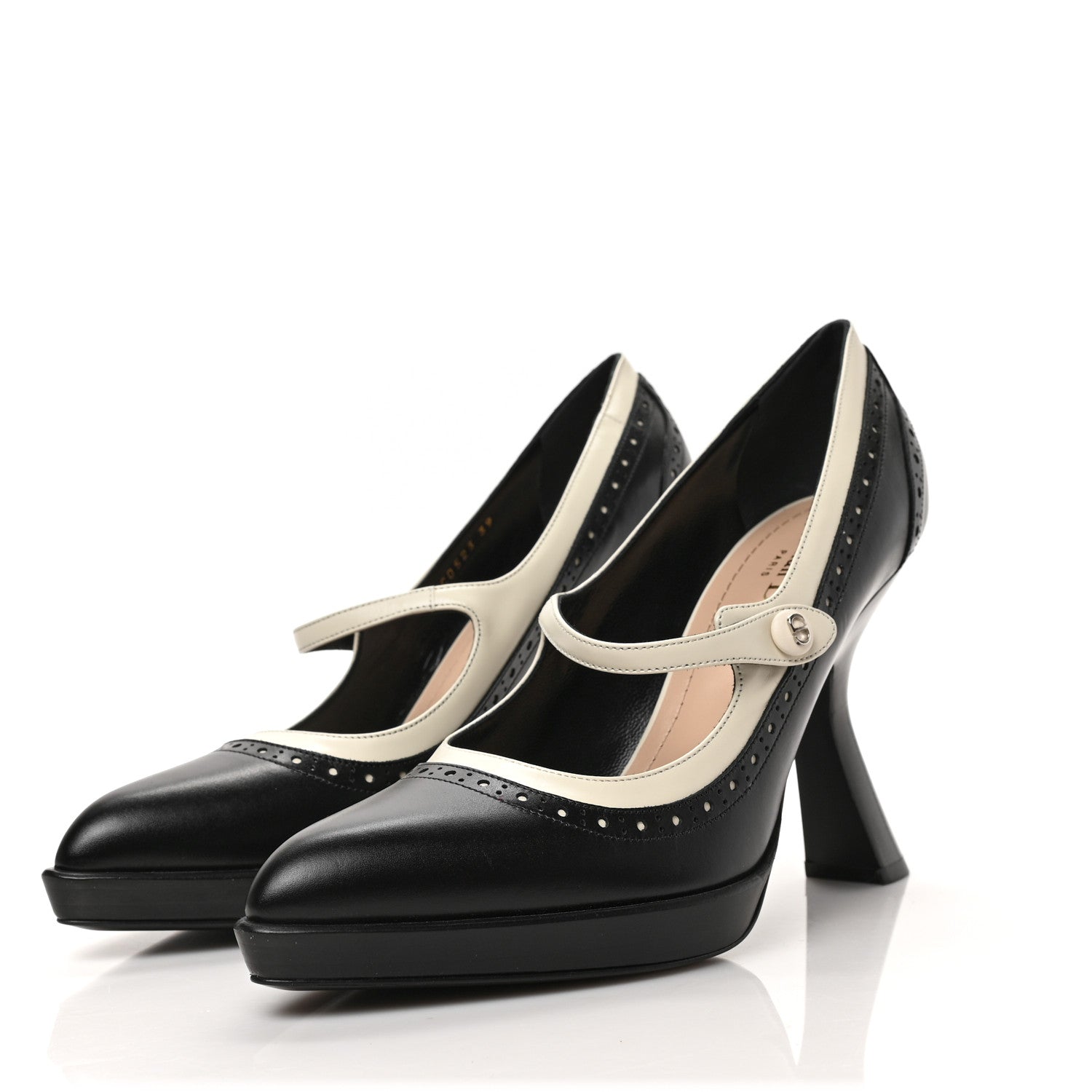 Christian Dior Calfskin Spectadior Pumps 39 Black 2 of 8