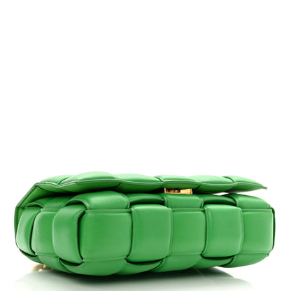 Bottega Veneta Lambskin Maxi Intreccio Padded Chain Cassette Crossbody Bag Grass 4 of 9