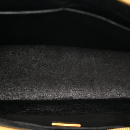 Prada Ostrich Double Zip Tote Black 5 of 27