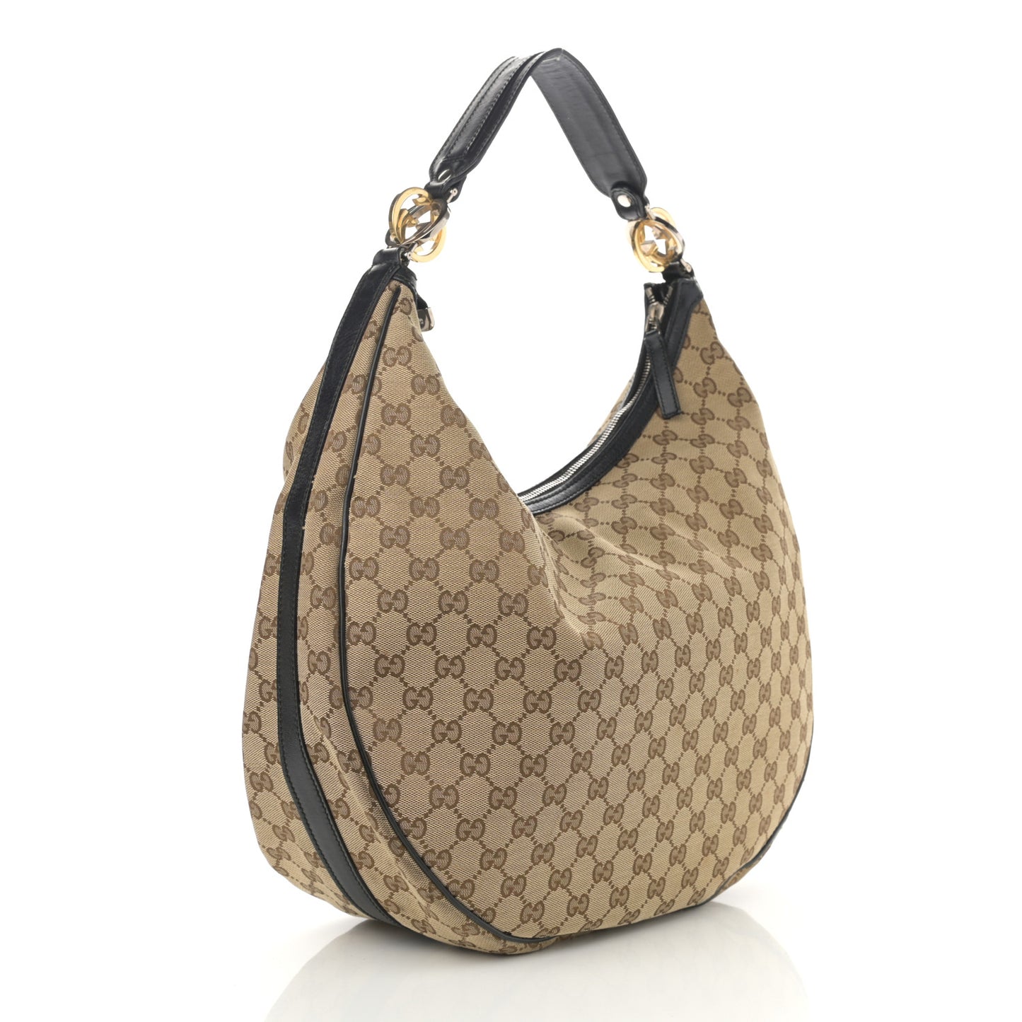 Monogram Large GG Twins Hobo Dark Brown