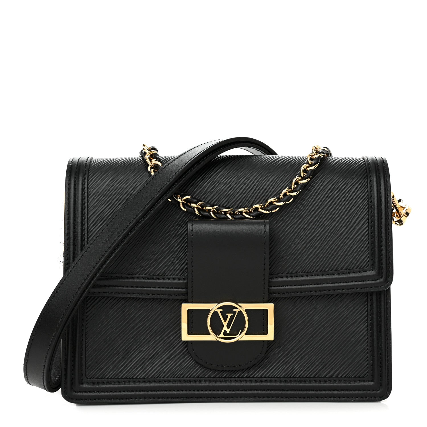 Louis Vuitton Epi Dauphine MM Black 1 of 10