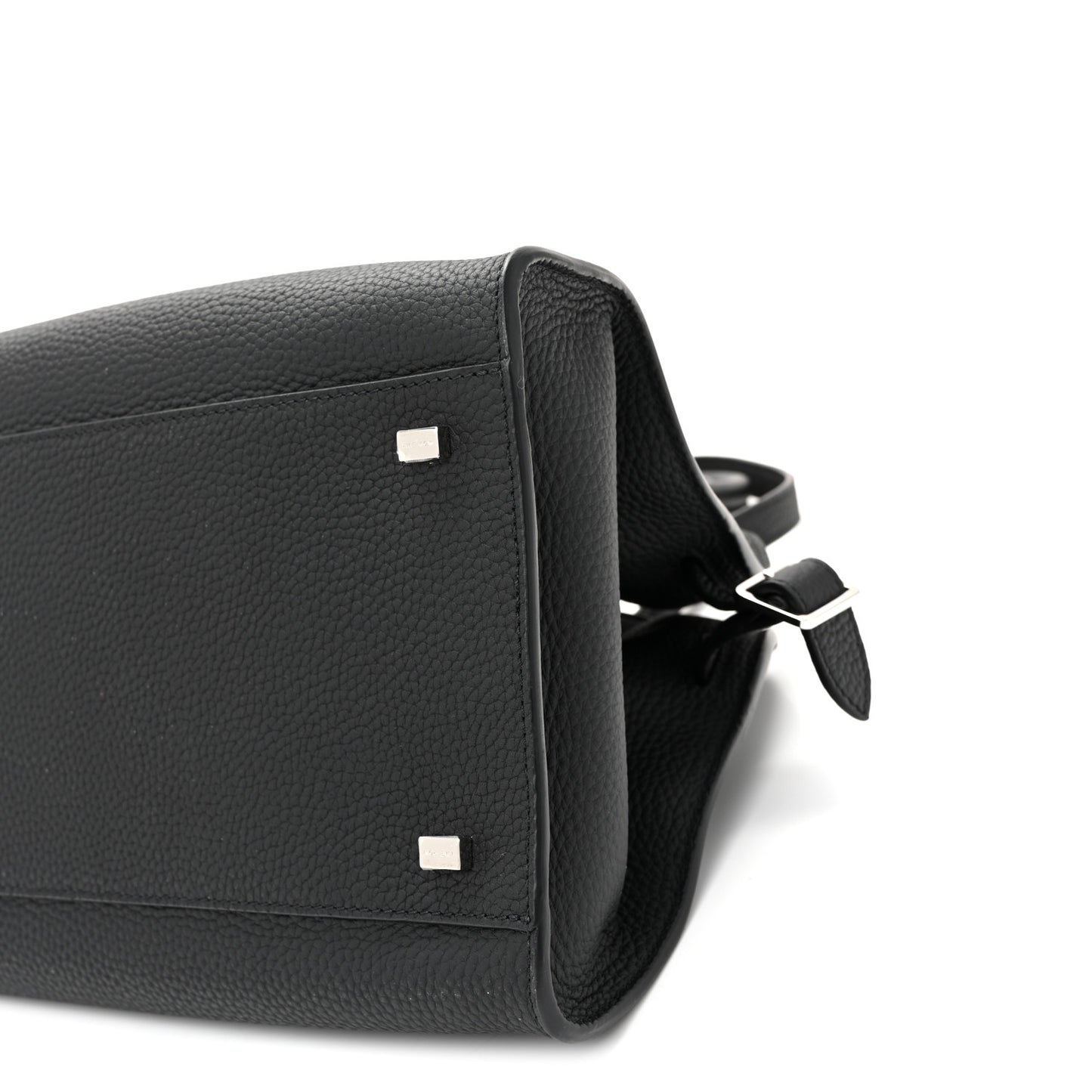 Matte Grained Calfskin Soft Margaux 12 Black