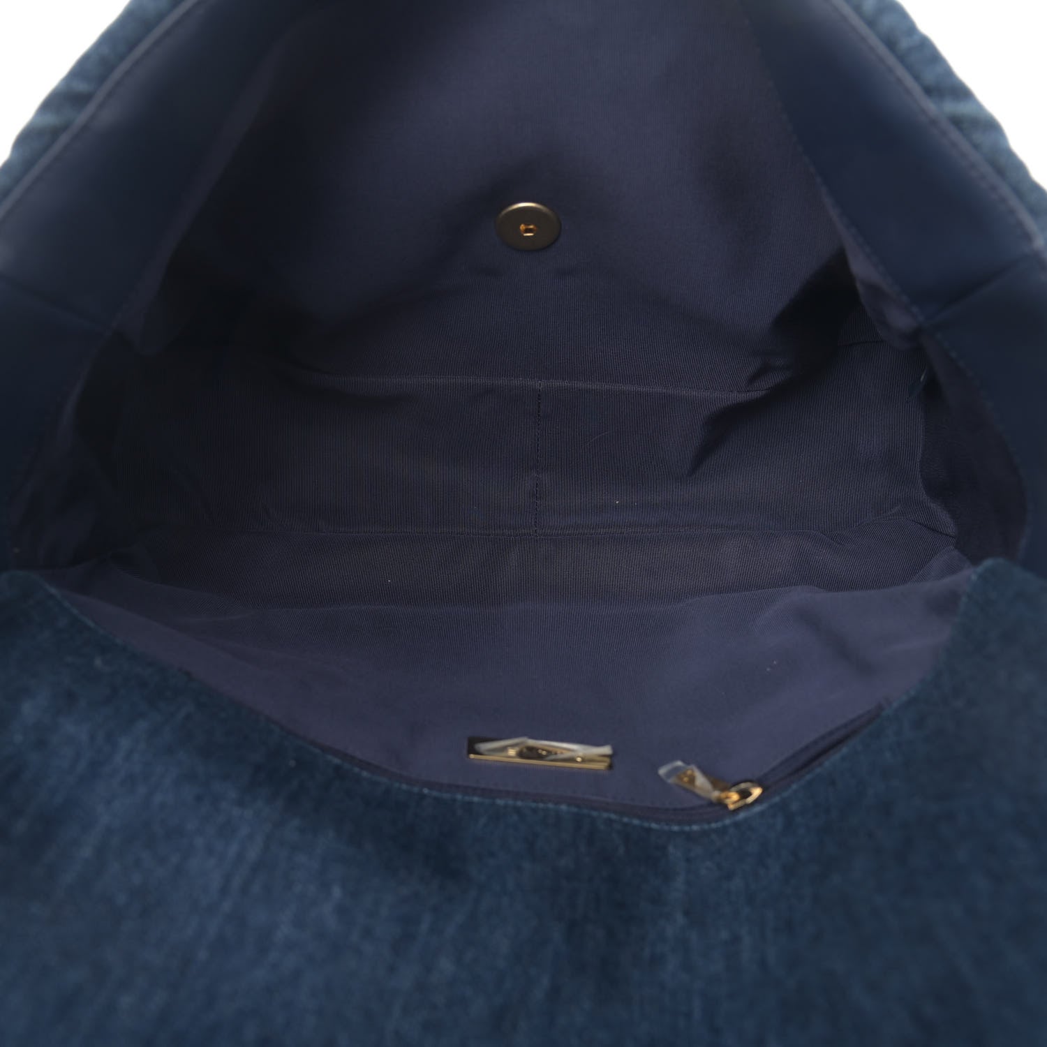 Chanel Denim Quilted Maxi Chanel 19 Flap Blue 5 of 13