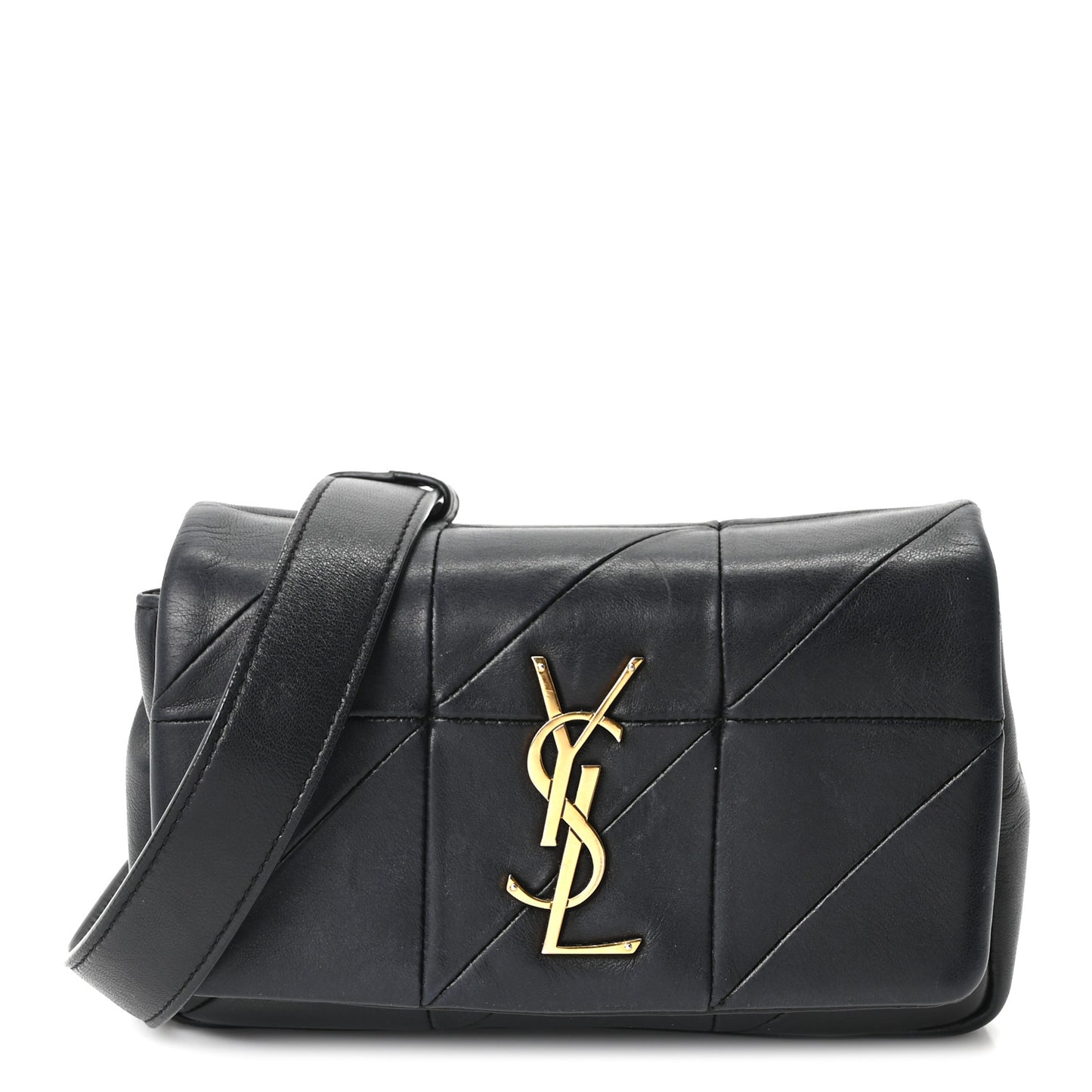 Lambskin Monogram Jamie Belt Bag Black