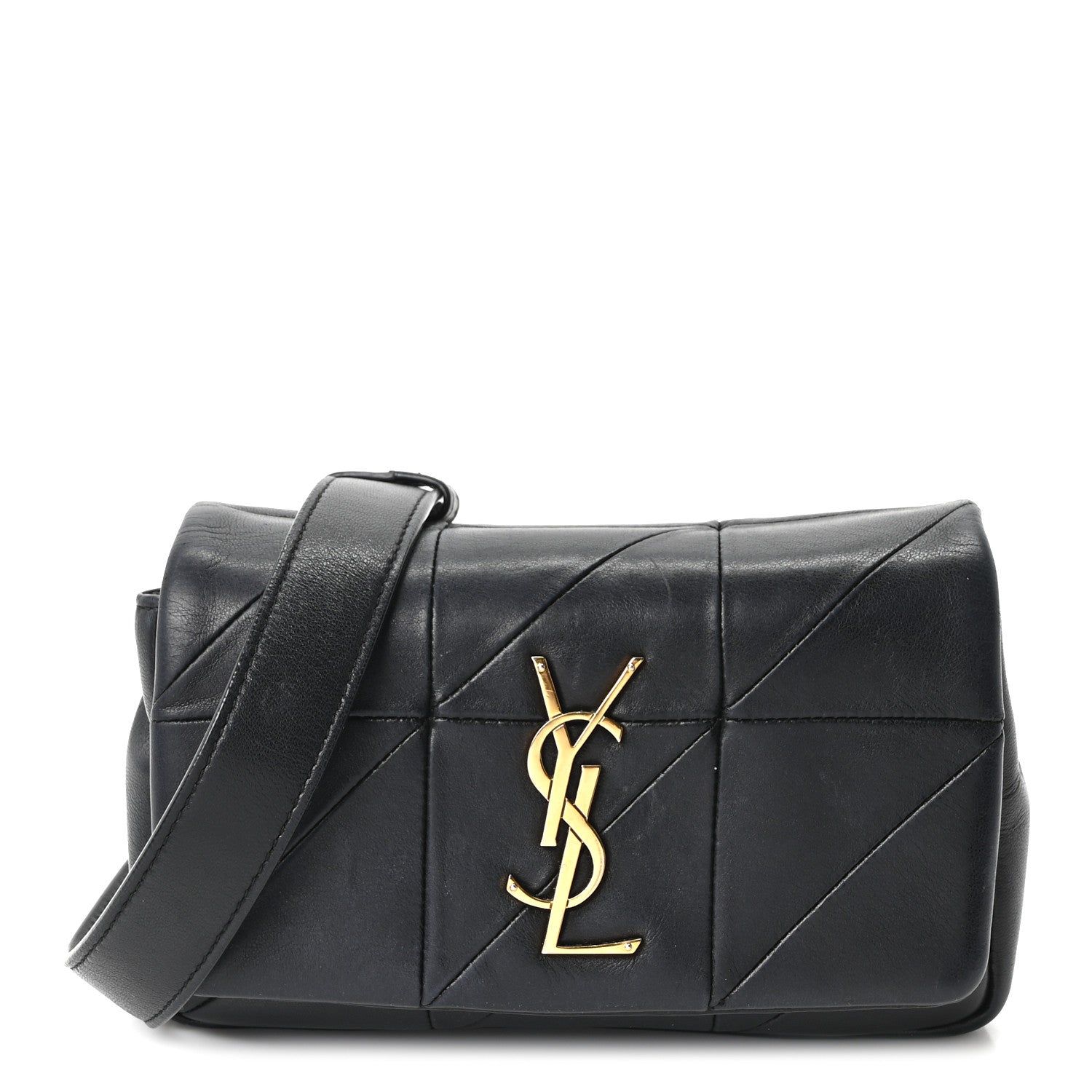 Saint Laurent Lambskin Monogram Jamie Belt Bag Black 1 of 9