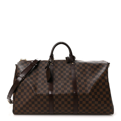 Louis Vuitton Damier Ebene Keepall Bandouliere 55 1 of 9