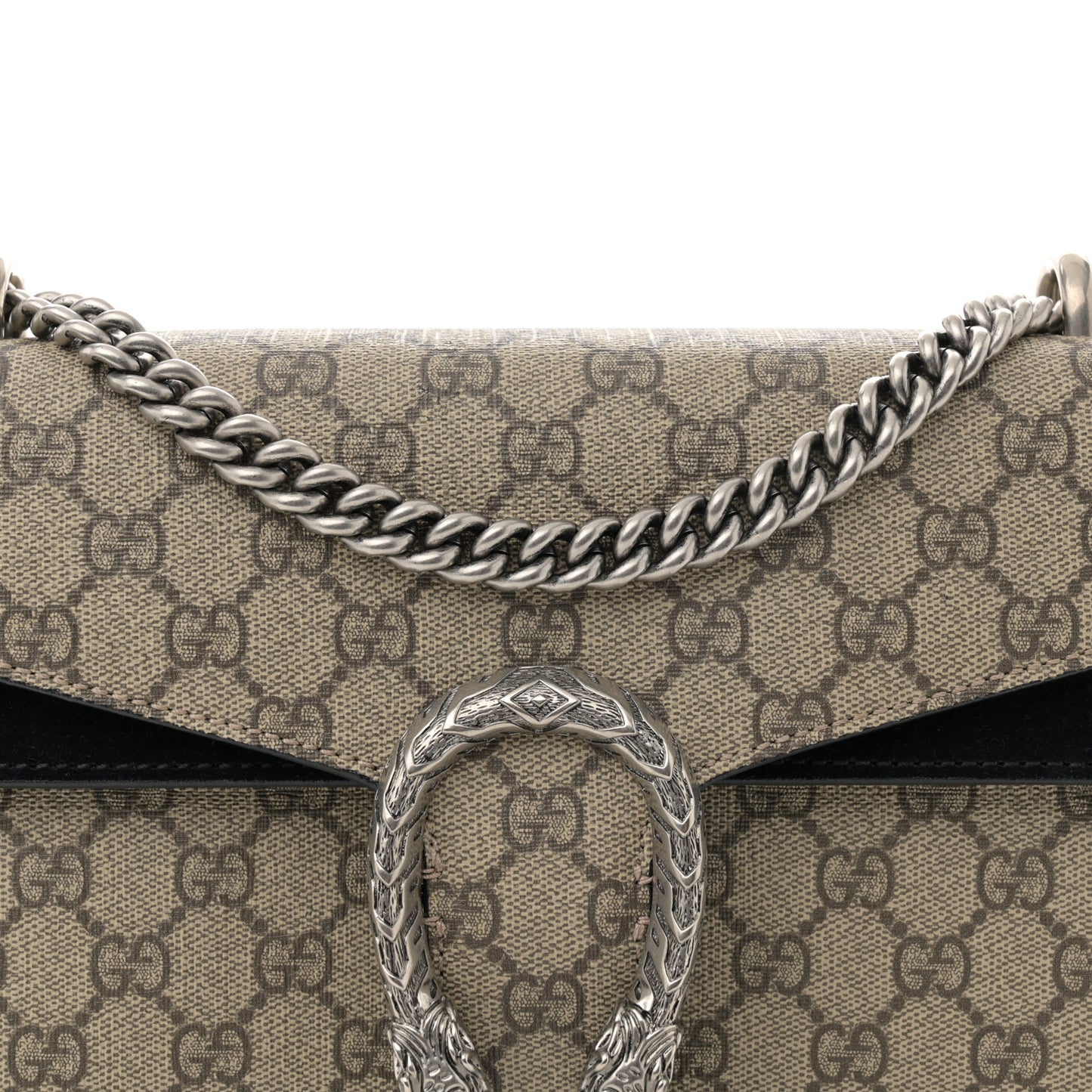 GG Supreme Monogram Small Dionysus Shoulder Bag Black