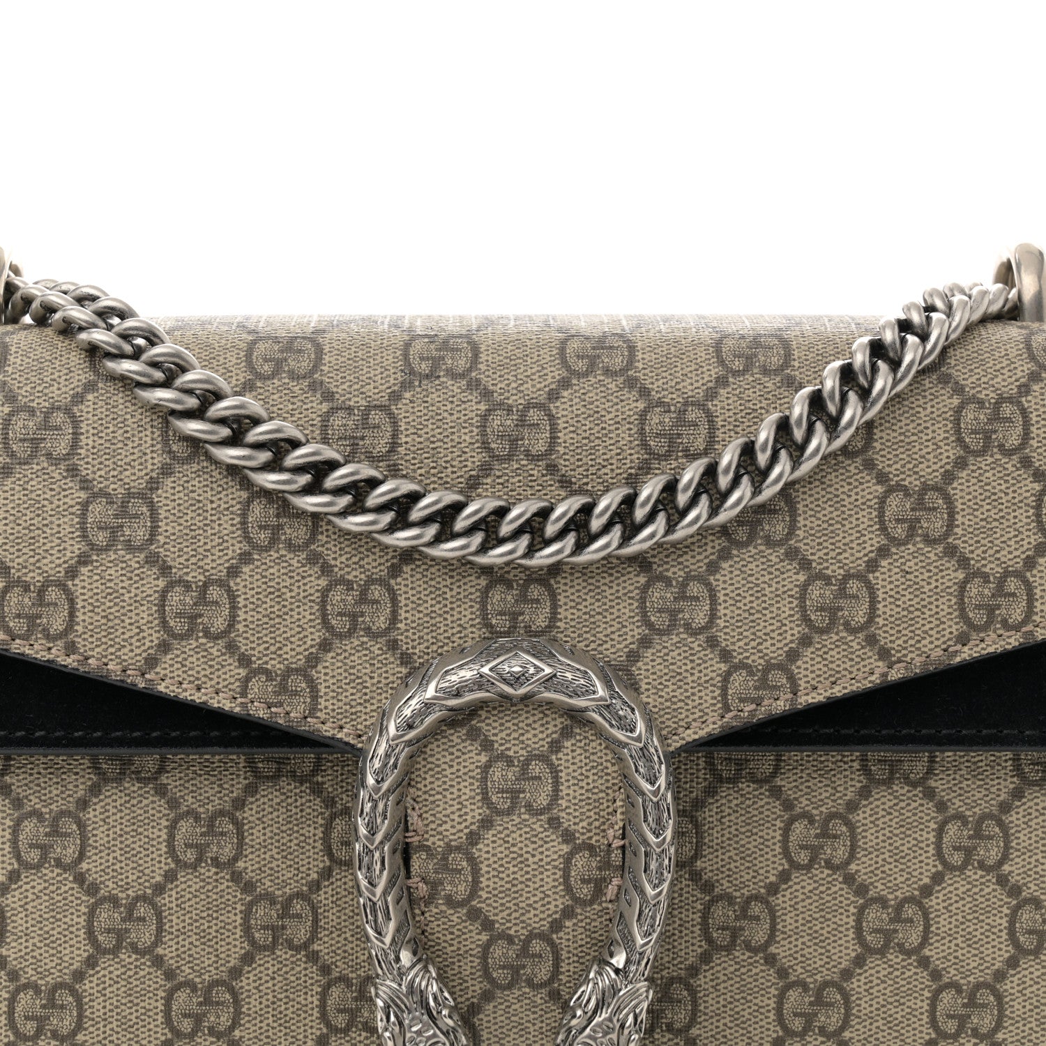 Gucci GG Supreme Monogram Small Dionysus Shoulder Bag Black 9 of 17