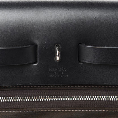 Hermes Toile Officer Vache Hunter Herbag Zip 31 PM Ebene Black 8 of 11