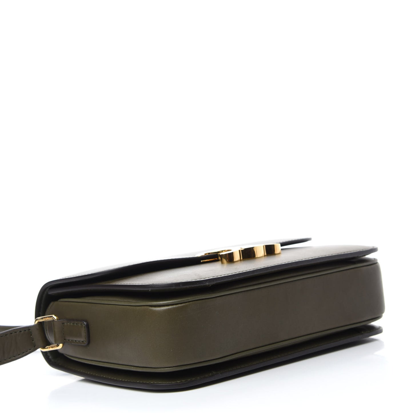 Shiny Calfskin Medium Triomphe Dark Olive