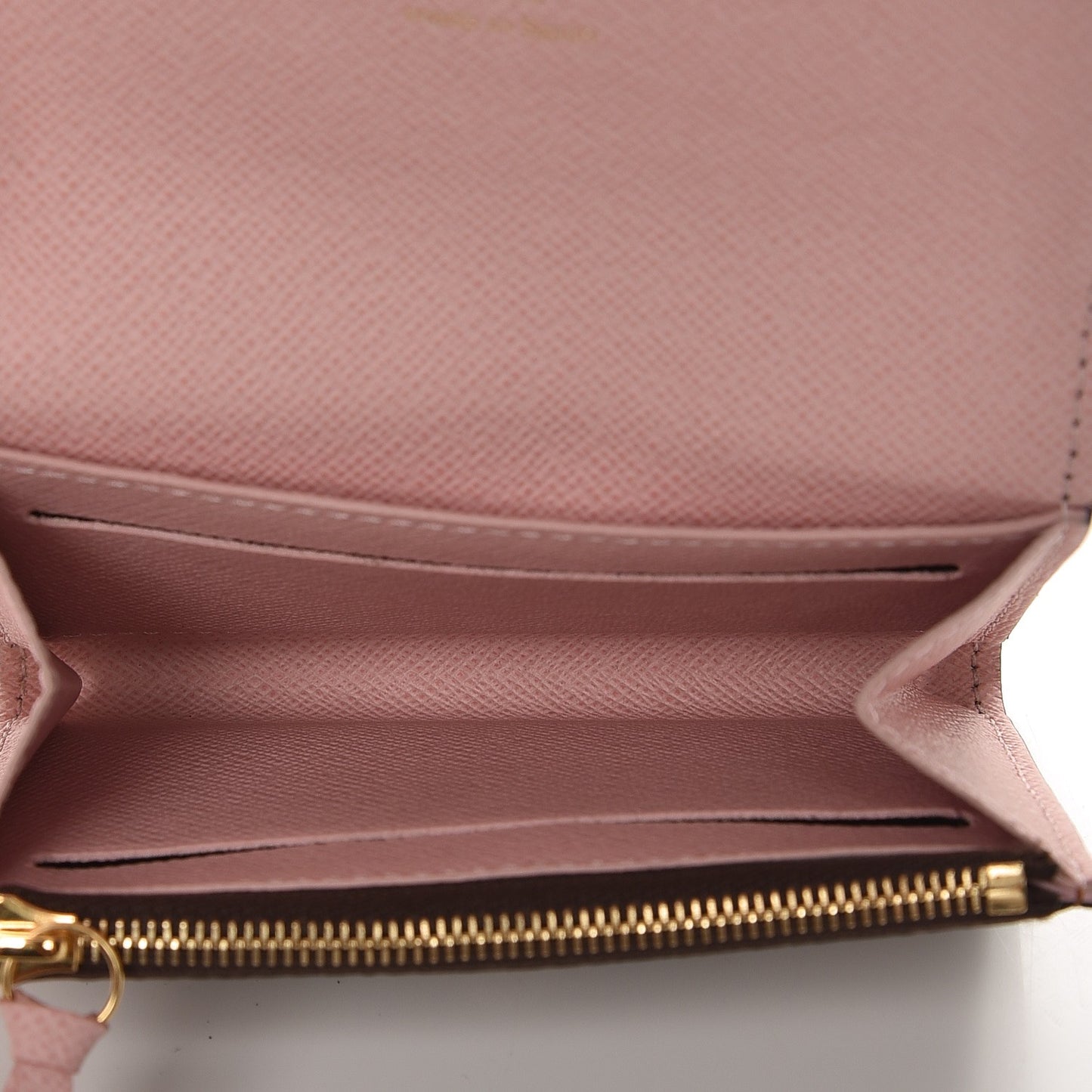 Damier Ebene Rosalie Coin Purse Rose Ballerine