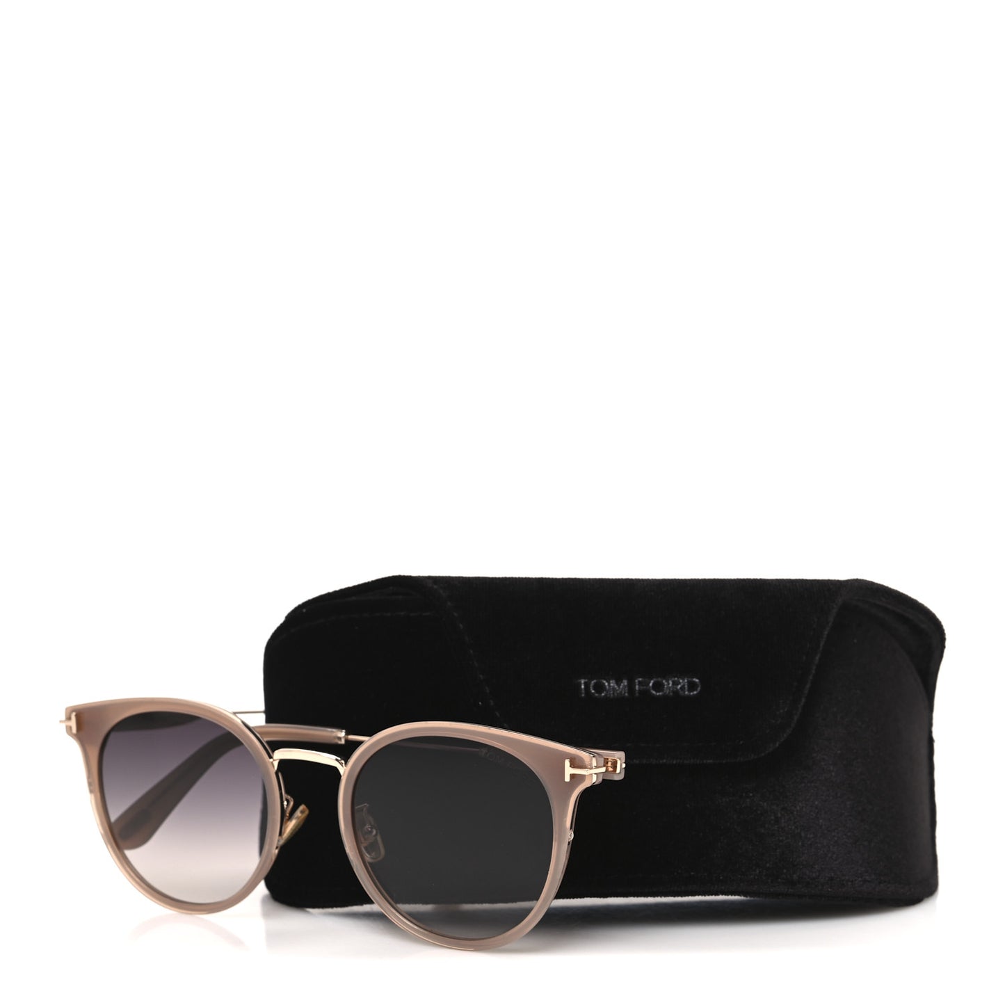 Acetate Round Sunglasses Brown