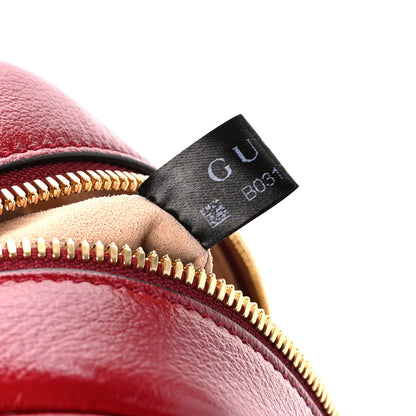 Gucci Monogram Azalea Calfskin Matelasse Diagonal Small GG Marmont Chain Shoulder Bag Beige Ebony New Cherry Red 8 of 12