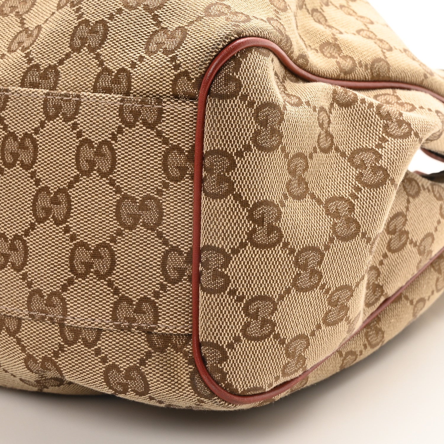 Gucci Monogram Medium Sukey Tote Dark Red 10 of 10