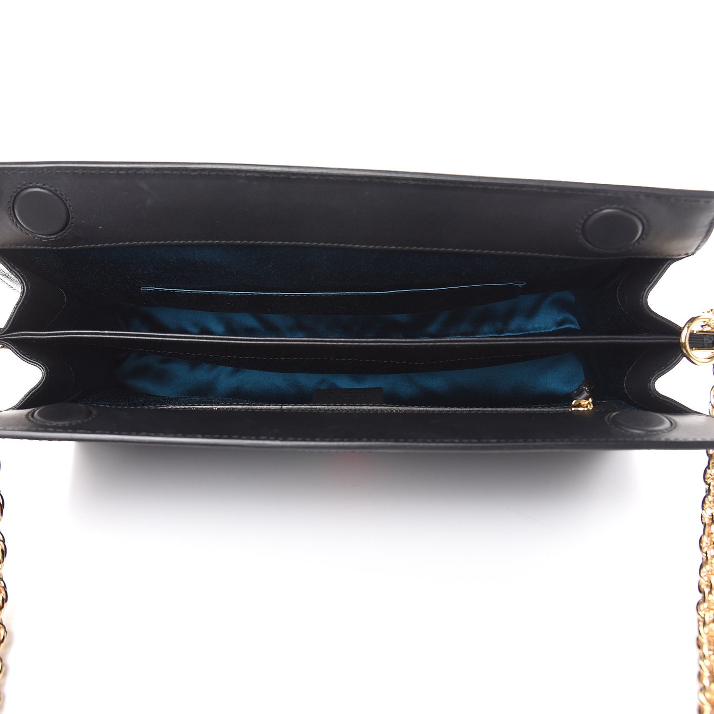 Suede Patent GG Web Medium Ophidia Chain Shoulder Bag Black