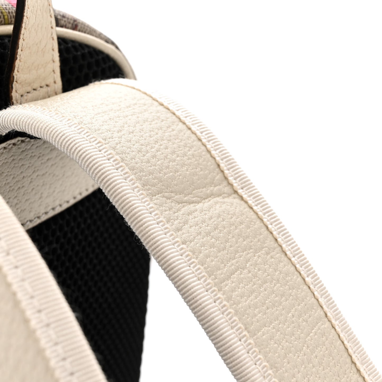 GG Supreme Monogram Flora Web Small Ophidia Day Backpack White