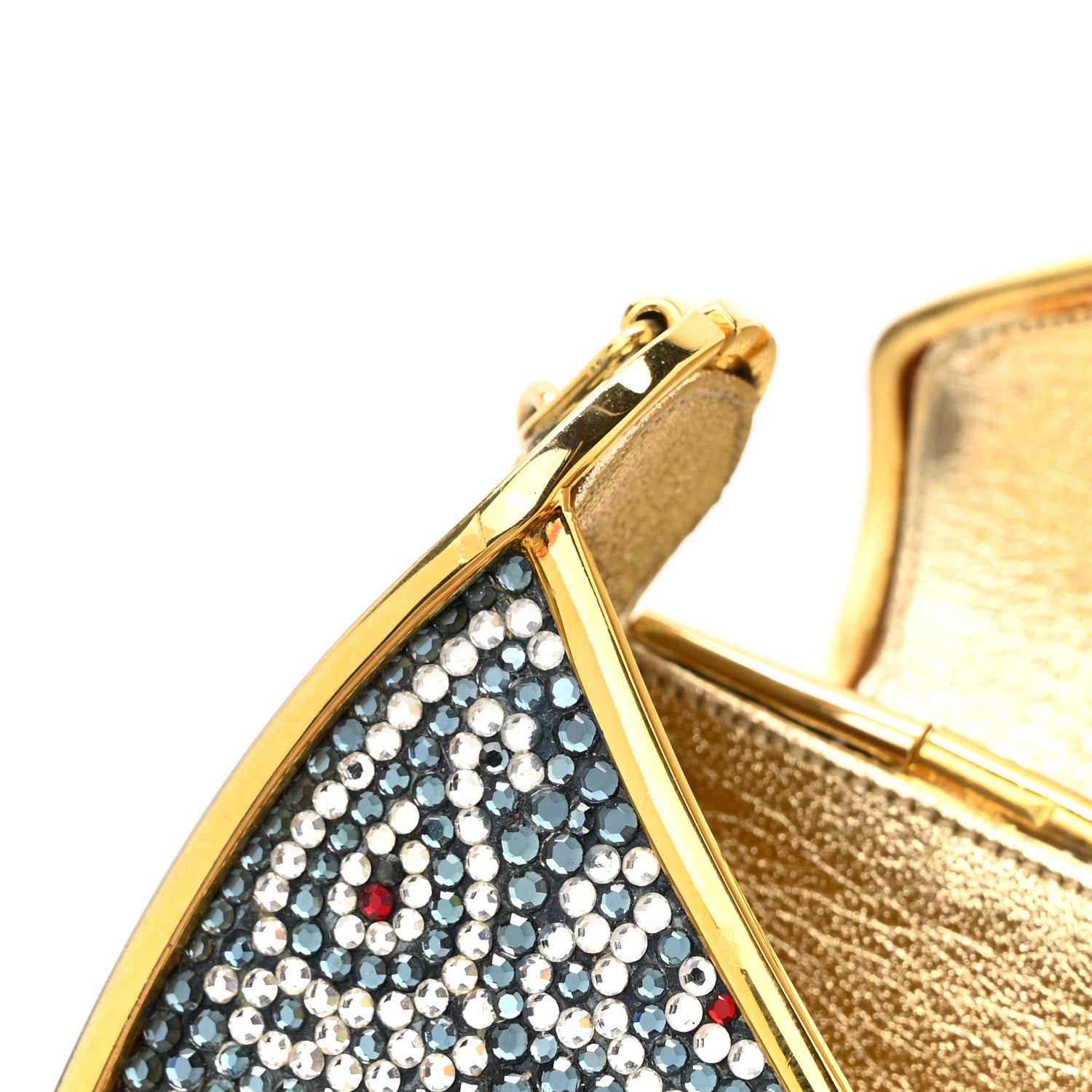 Judith Leiber Swarovski Crystal Paisley Minaudiere Clutch 15 of 16