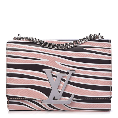 Louis Vuitton Calfskin Embossed Chain Louise MM Beige 1 of 11