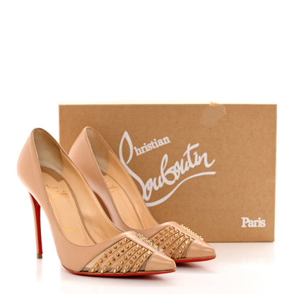 Christian Louboutin Kid Bareta 100 Pumps 36.5 Nude Light Gold 13 of 13