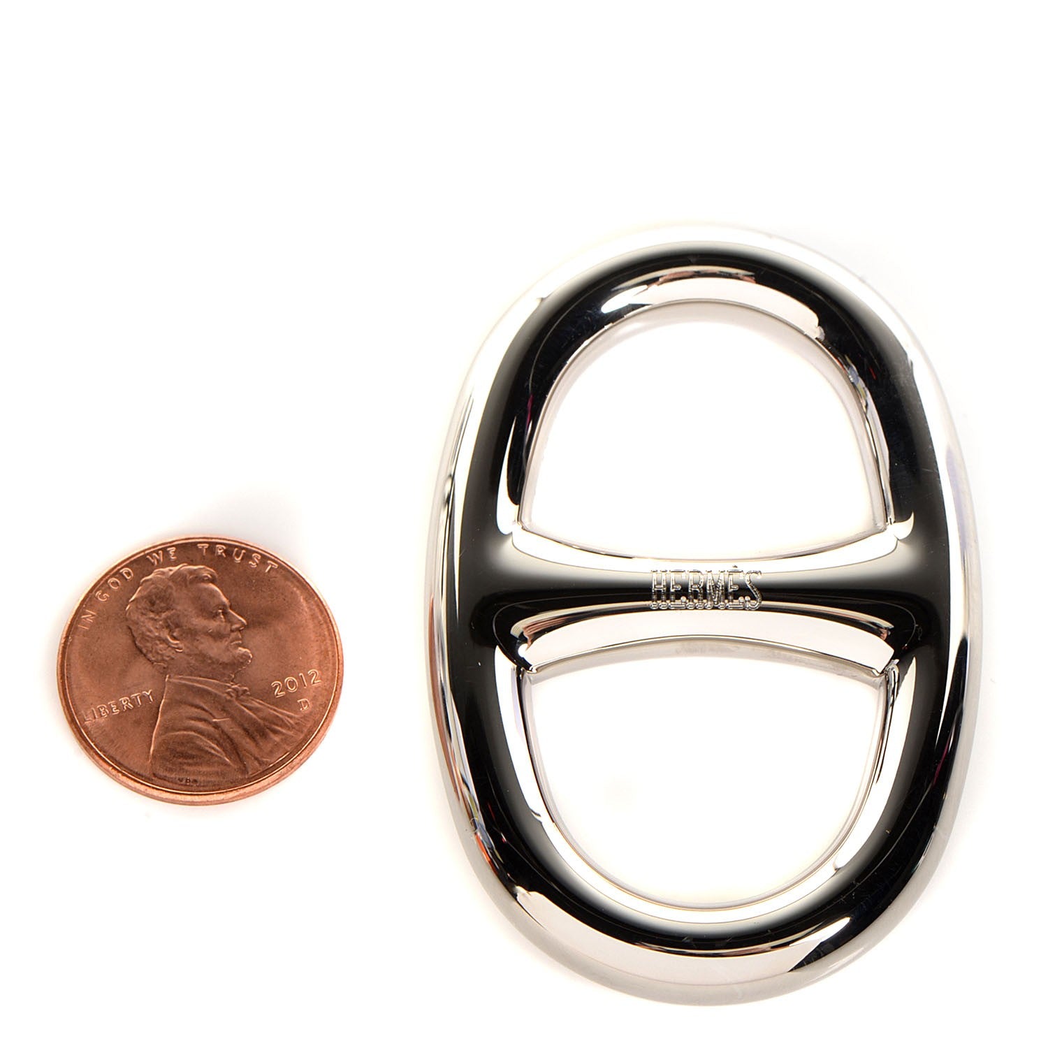 Hermes Palladium Chaine D'Ancre Scarf Ring 2 of 4
