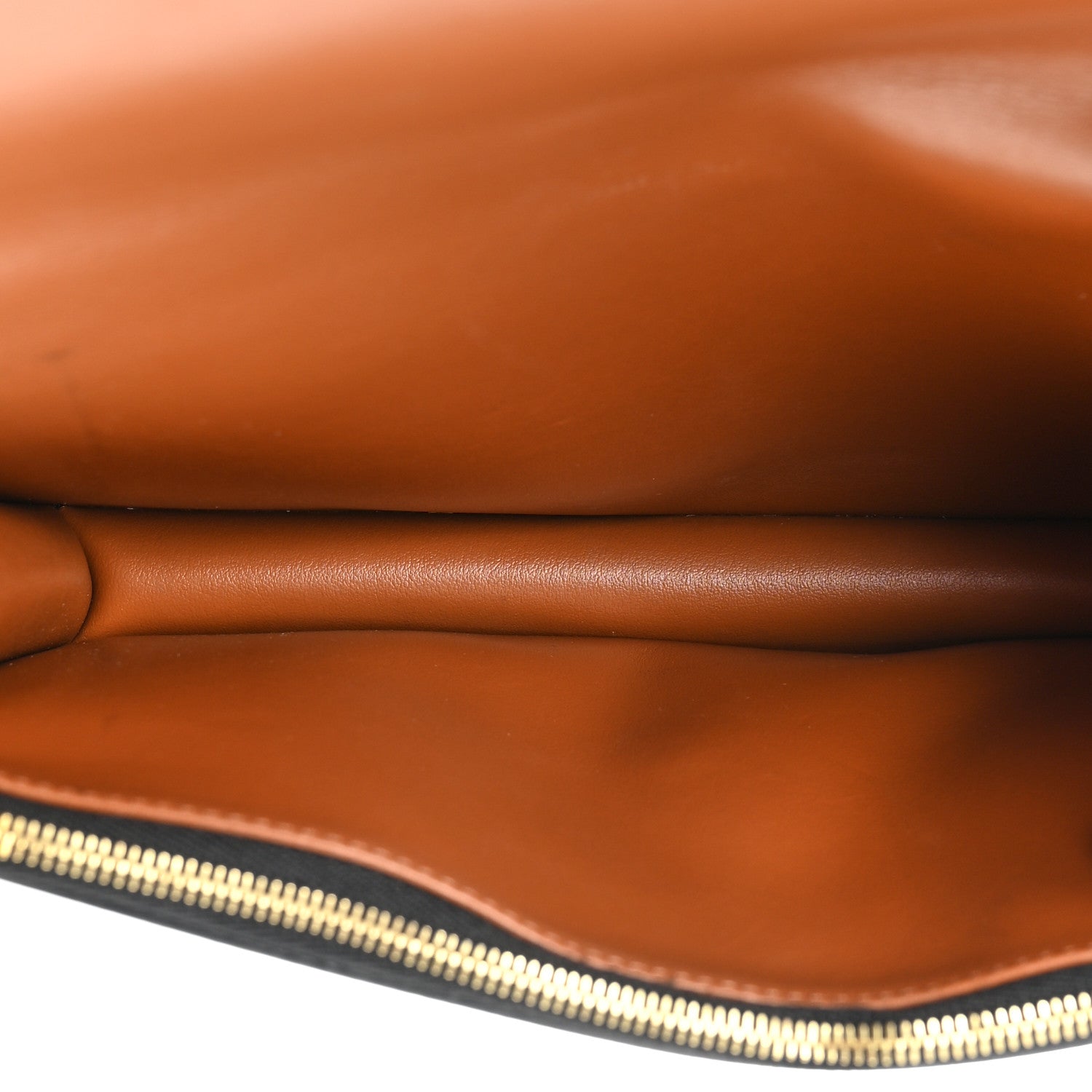 Celine Triomphe Canvas Lambskin Wallet On Strap Tan 6 of 15