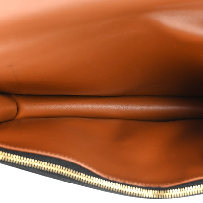 Celine Triomphe Canvas Lambskin Wallet On Strap Tan 6 of 15