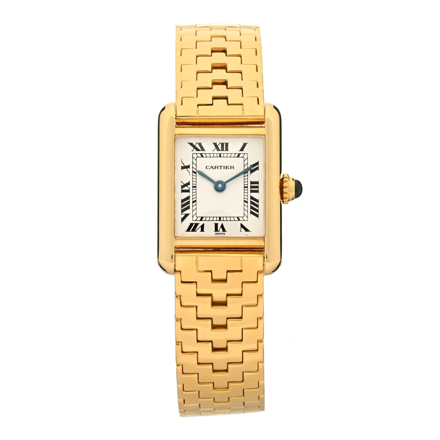 Cartier 18K Yellow Gold 18mm Tank Louis De Cartier Quartz Watch 1 of 4